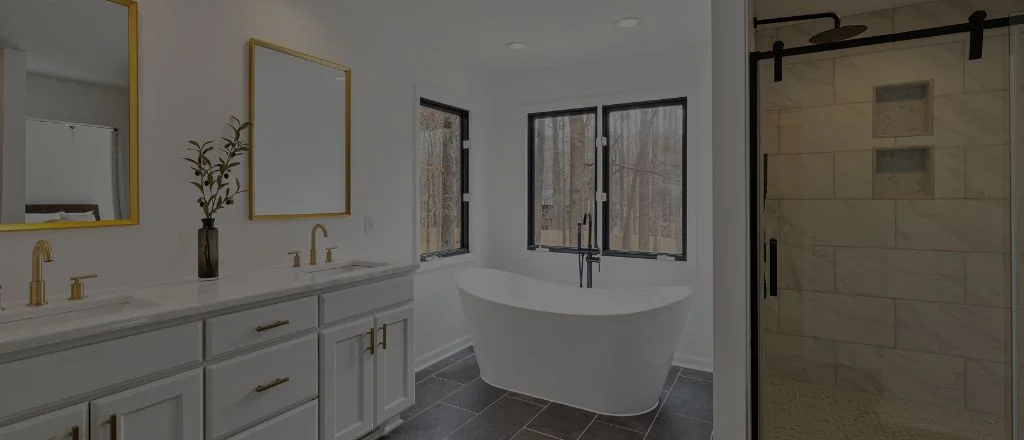 A sleek modern bathroom showcasing the top design ideas and style trends shaping bathrooms in 2025